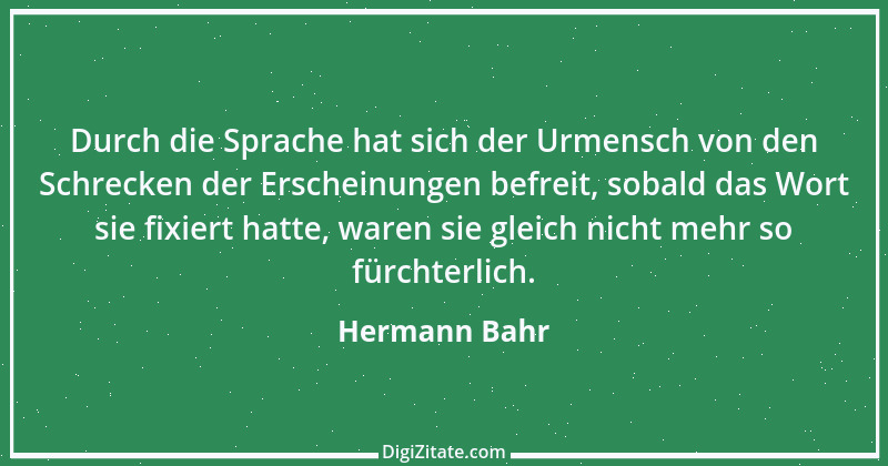 Zitat von Hermann Bahr 15