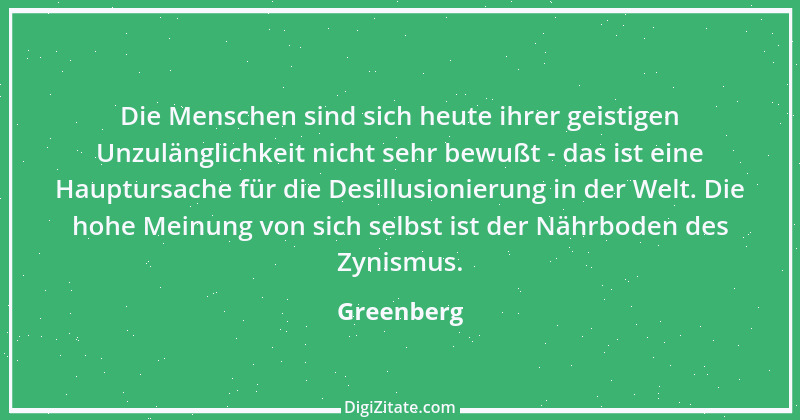 Zitat von Greenberg 1