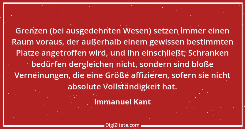 Zitat von Immanuel Kant 600