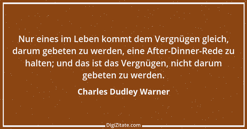 Zitat von Charles Dudley Warner 1