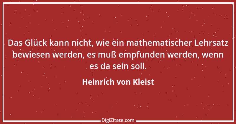 Zitat von Heinrich von Kleist 10