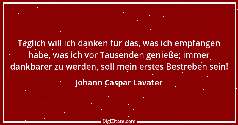 Zitat von Johann Caspar Lavater 81