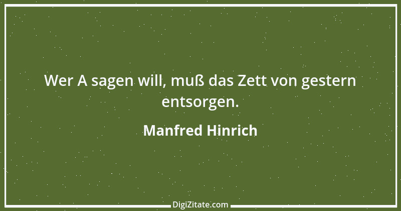 Zitat von Manfred Hinrich 2285