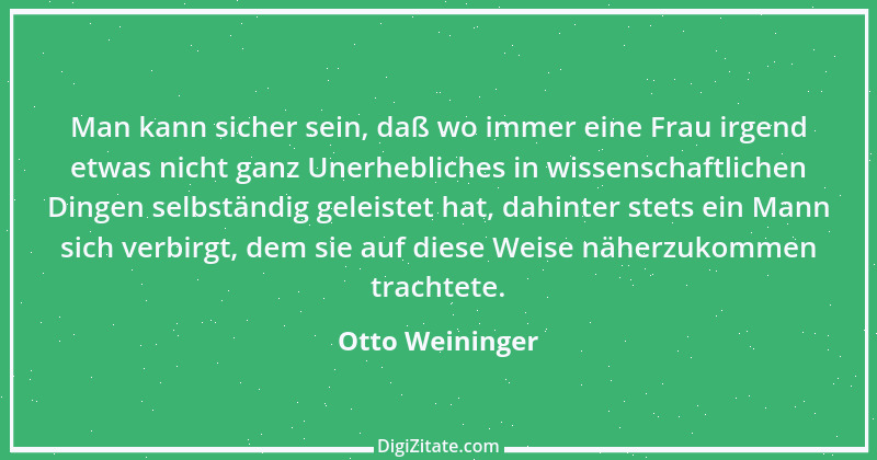 Zitat von Otto Weininger 1