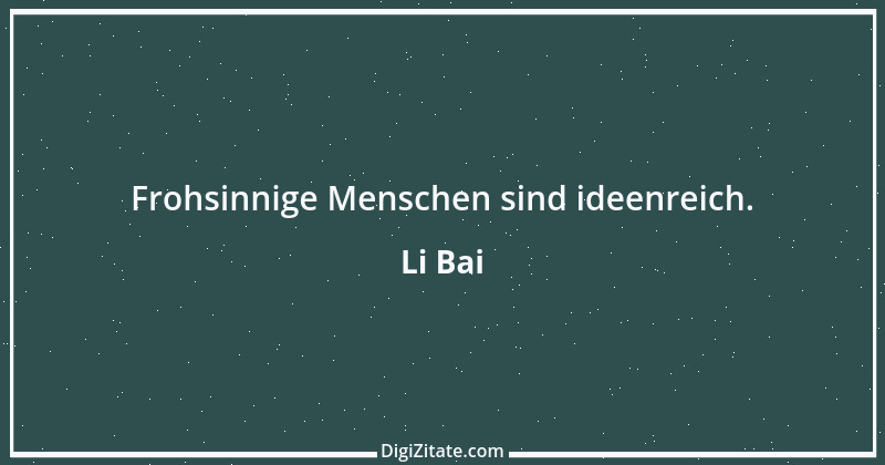 Zitat von Li Bai 1