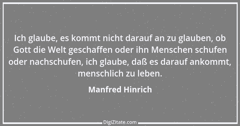 Zitat von Manfred Hinrich 3288