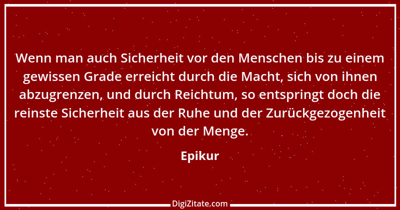 Zitat von Epikur 62