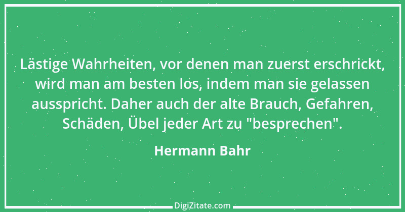 Zitat von Hermann Bahr 23