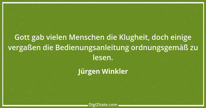 Zitat von Jürgen Winkler 12