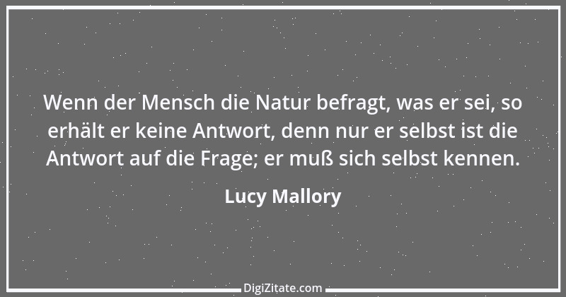 Zitat von Lucy Mallory 11