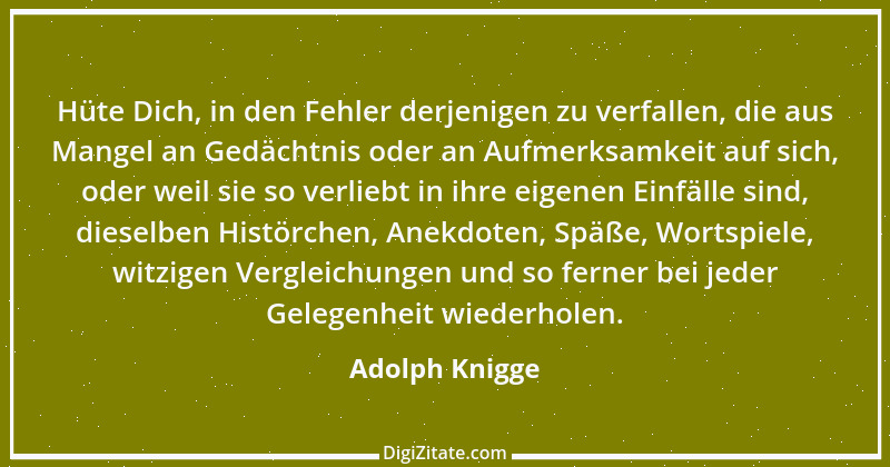 Zitat von Adolph Knigge 173