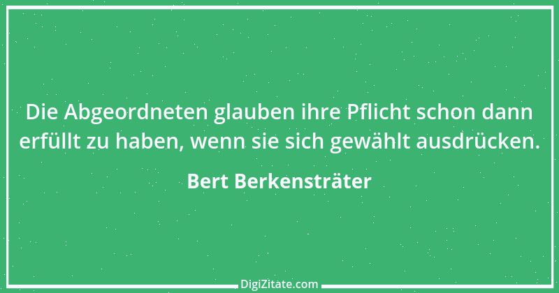 Zitat von Bert Berkensträter 6