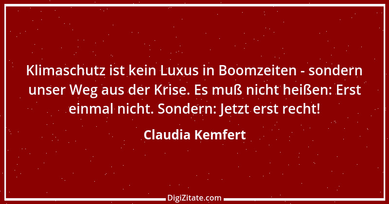 Zitat von Claudia Kemfert 1