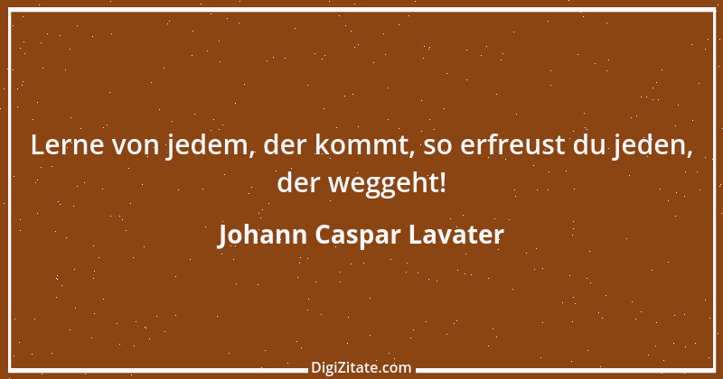 Zitat von Johann Caspar Lavater 87