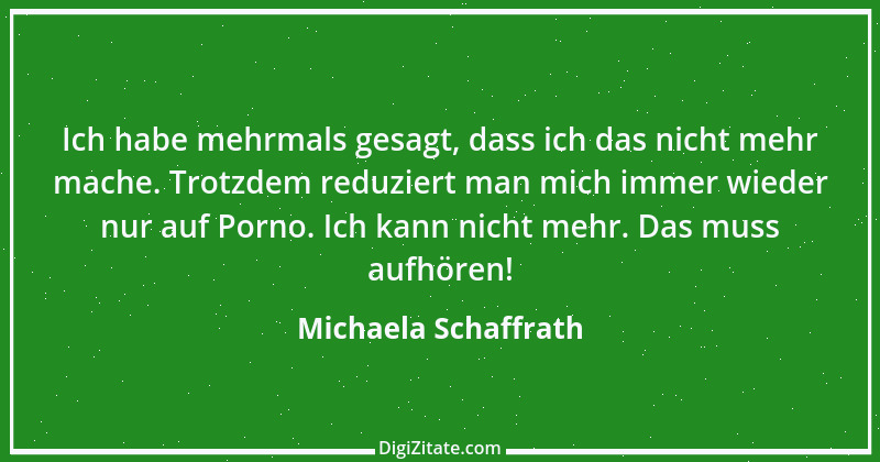 Zitat von Michaela Schaffrath 1