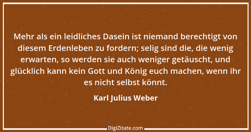 Zitat von Karl Julius Weber 86