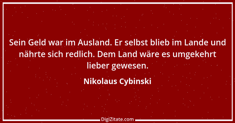 Zitat von Nikolaus Cybinski 25