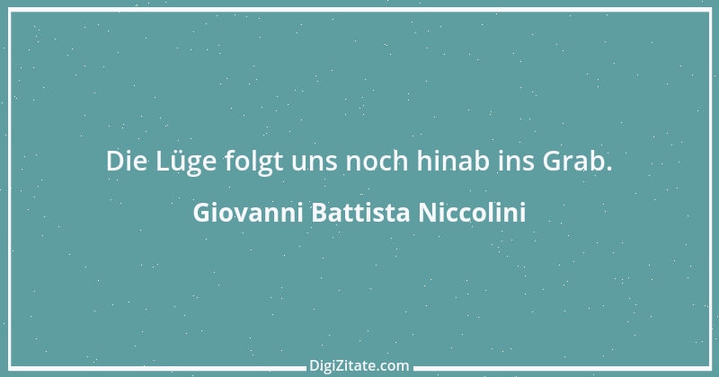 Zitat von Giovanni Battista Niccolini 1