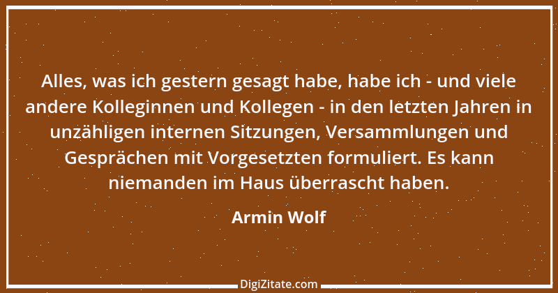 Zitat von Armin Wolf 2