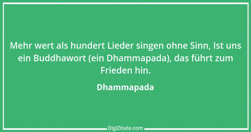 Zitat von Dhammapada 114