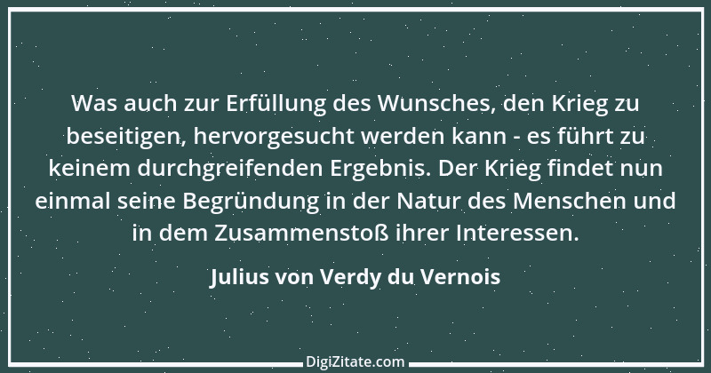 Zitat von Julius von Verdy du Vernois 3