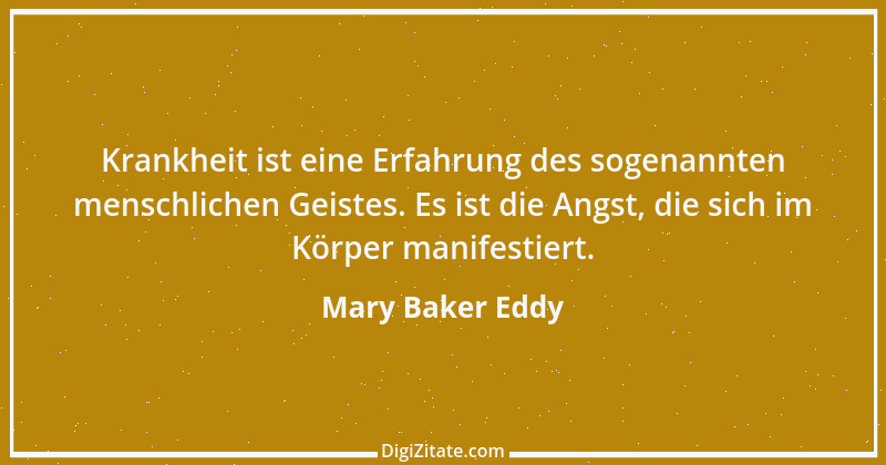 Zitat von Mary Baker Eddy 2