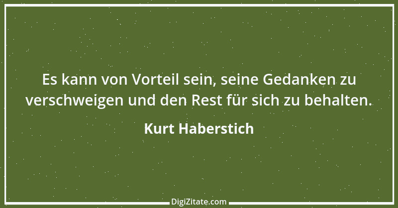 Zitat von Kurt Haberstich 325