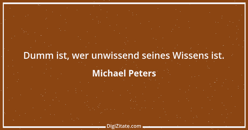 Zitat von Michael Peters 1