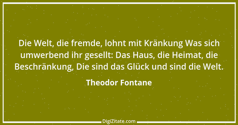 Zitat von Theodor Fontane 384