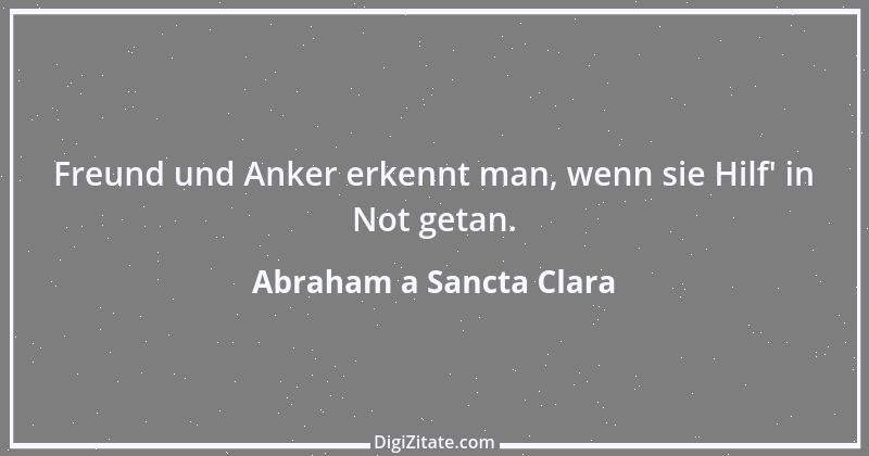 Zitat von Abraham a Sancta Clara 76