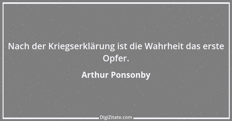 Zitat von Arthur Ponsonby 1