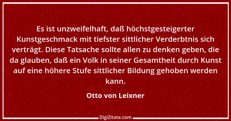 Zitat von Otto von Leixner 29