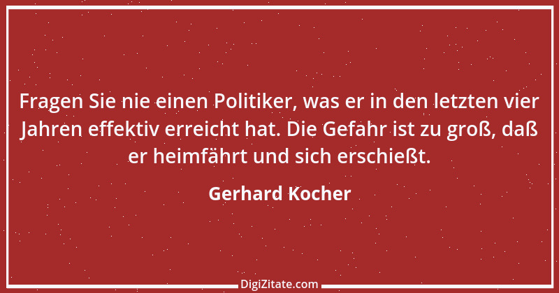 Zitat von Gerhard Kocher 275