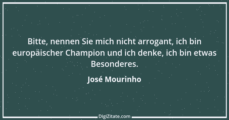 Zitat von José Mourinho 1