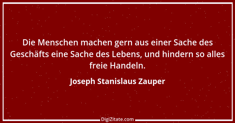 Zitat von Joseph Stanislaus Zauper 89