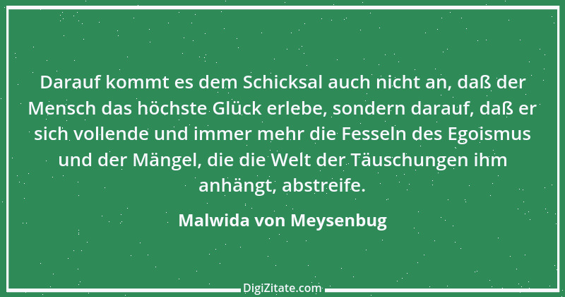 Zitat von Malwida von Meysenbug 9