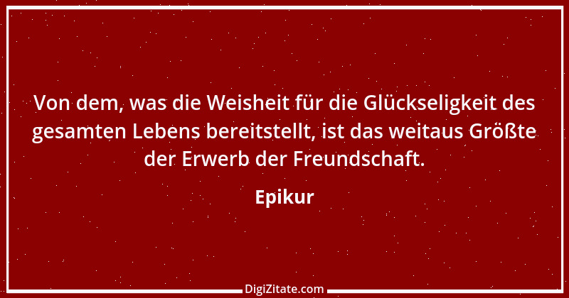 Zitat von Epikur 73