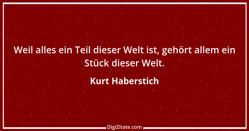 Zitat von Kurt Haberstich 330