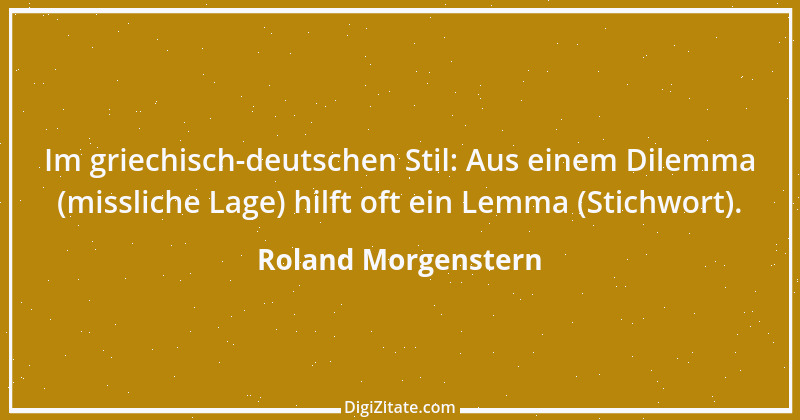 Zitat von Roland Morgenstern 10