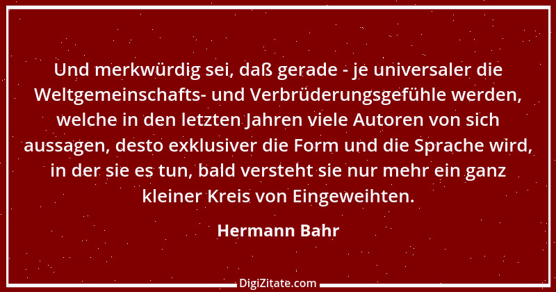 Zitat von Hermann Bahr 38