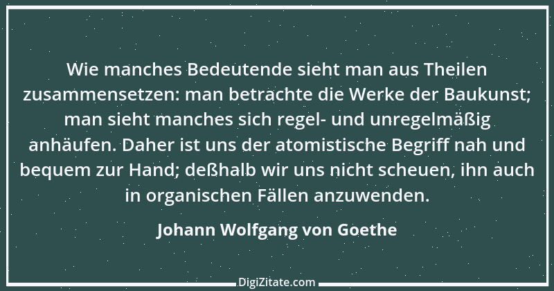 Zitat von Johann Wolfgang von Goethe 1130