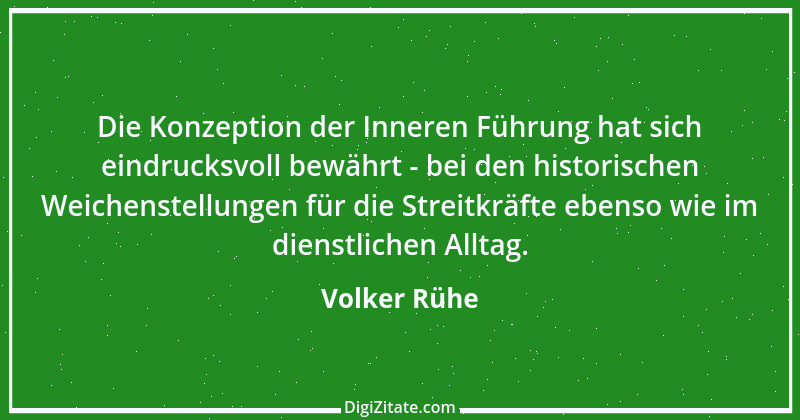 Zitat von Volker Rühe 11