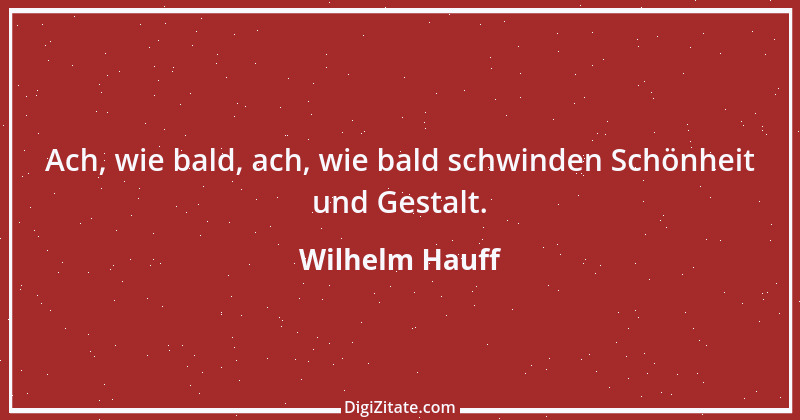 Zitat von Wilhelm Hauff 17