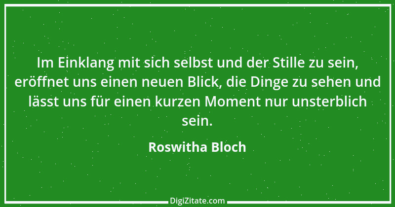 Zitat von Roswitha Bloch 42