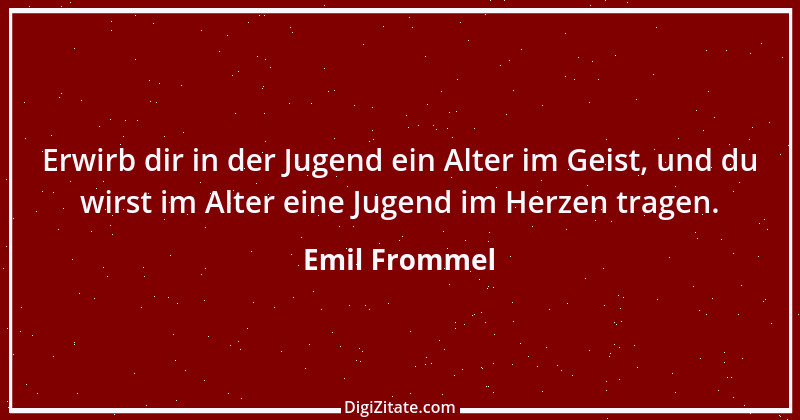 Zitat von Emil Frommel 4