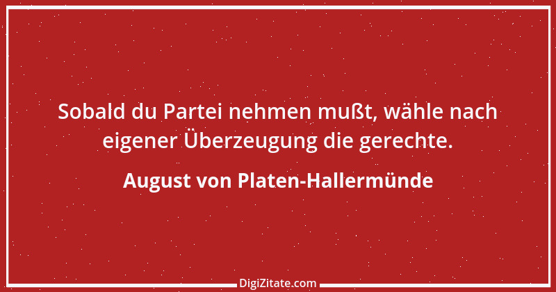 Zitat von August von Platen-Hallermünde 82