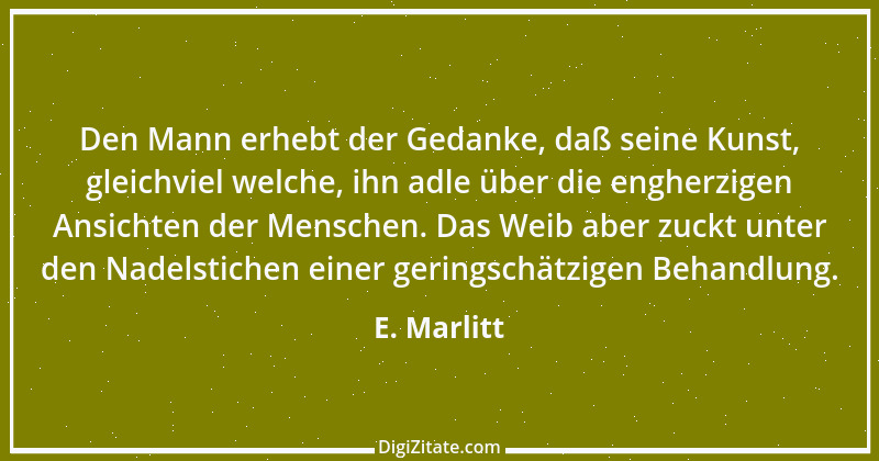 Zitat von E. Marlitt 1