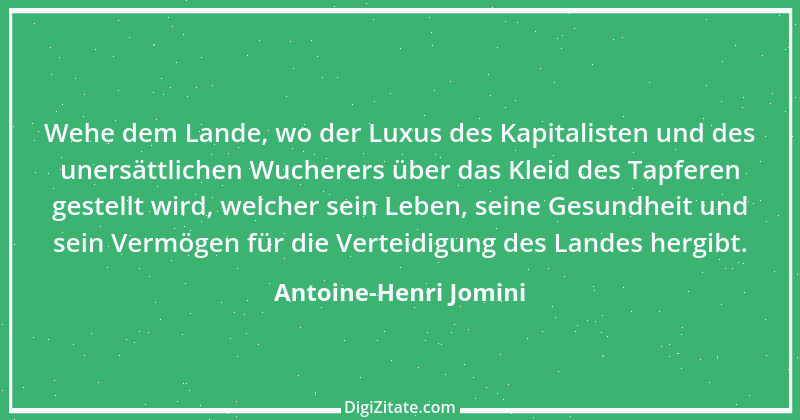 Zitat von Antoine-Henri Jomini 1