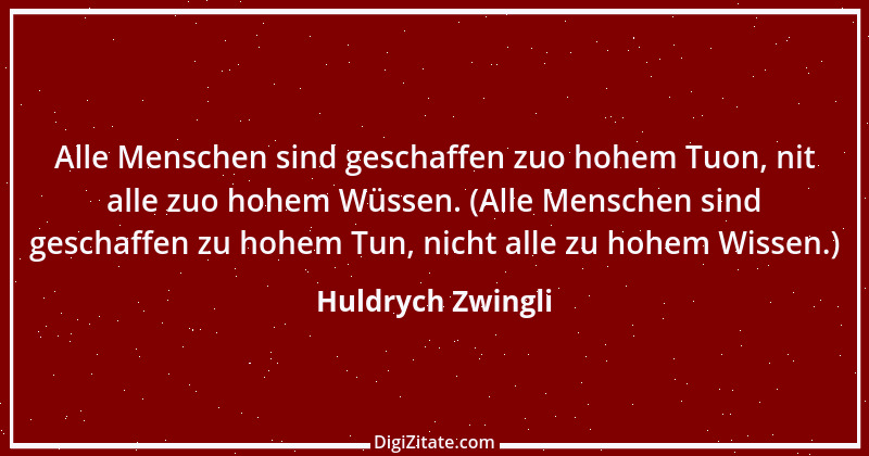 Zitat von Huldrych Zwingli 22