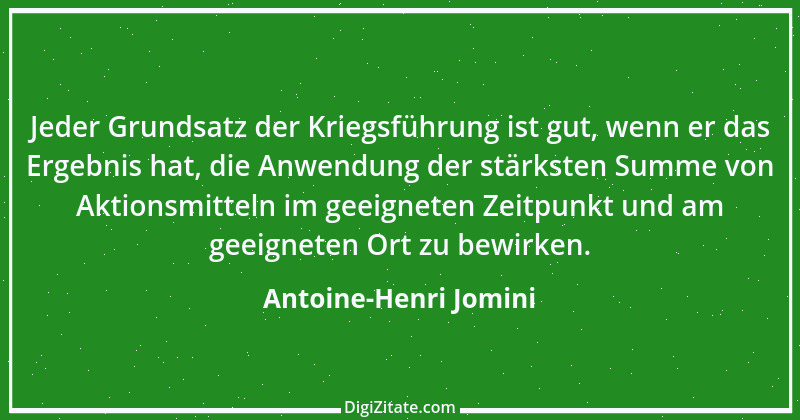 Zitat von Antoine-Henri Jomini 2